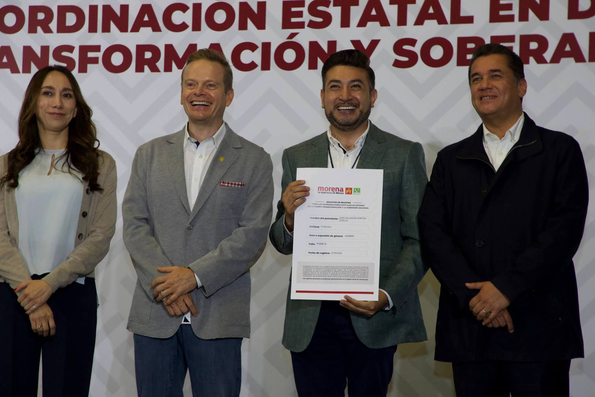 'La confianza se gana cumpliendo la palabra': Salvador Santos formaliza su registro y llama a construir un Tlaxcala unido